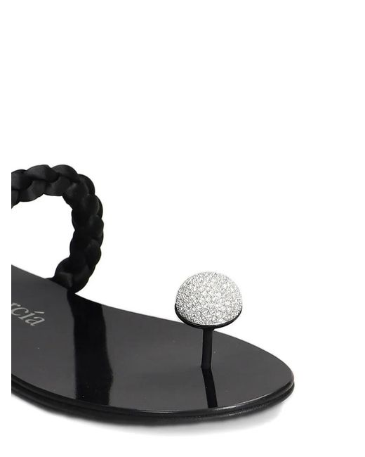 Pedro Garcia White Pipa Flat Sandals