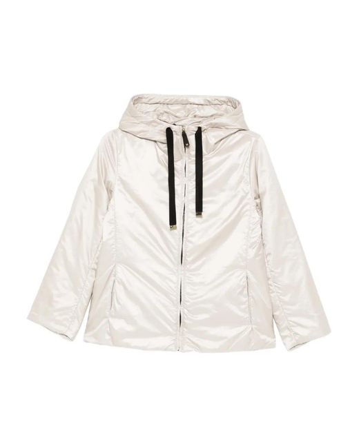 Max Mara The Cube Donsjack Met Capuchon in het White