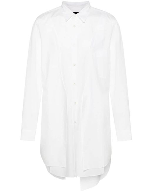 Camicia con inserti di Comme des Garçons in White da Uomo