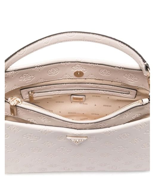 Guess Natural Tisha 4G-Monogram Tote Bag