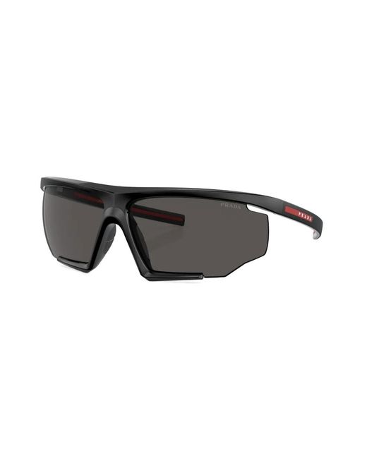Prada Linea Rossa Black Oversize-Frame Sunglasses