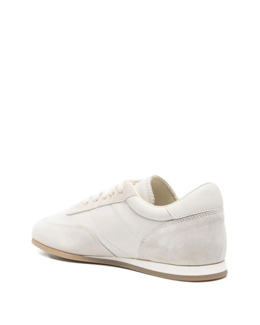 Common Projects White Suede Panelled Sneakers