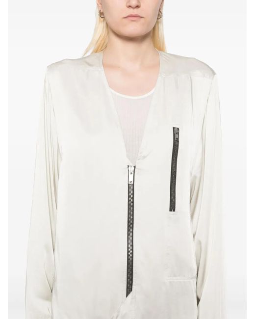Rick Owens White Safety Jacket