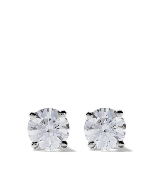 De Beers Metallic Platinum Db Classic Diamond Stud Earrings