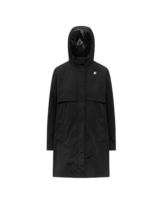 K-Way Black Sophilene Hooded Jacket