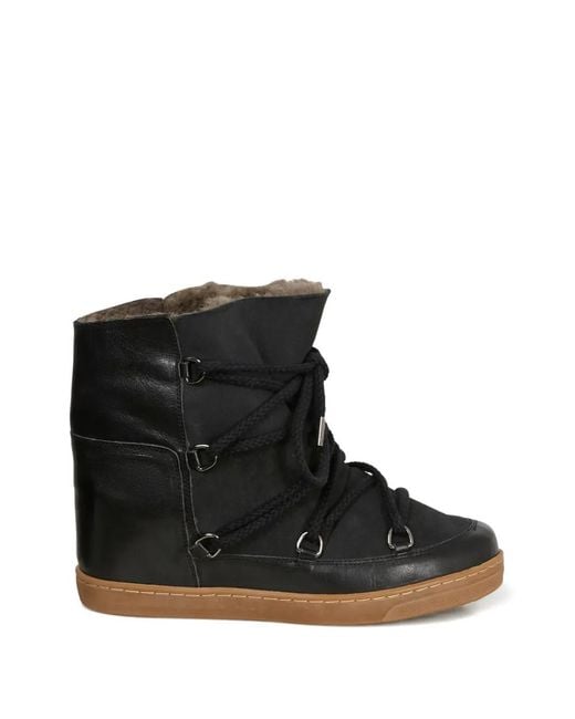 Isabel Marant Red Lace Up Boots