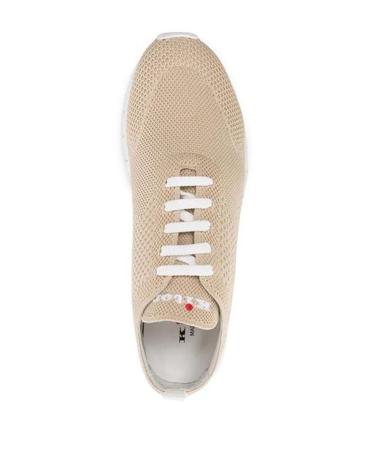 Kiton Natural Knitted-Upper Low-Top Sneakers for men
