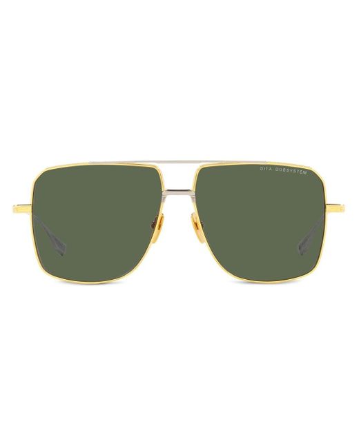 Dita Eyewear Green Dubsystem Metal Sunglasses