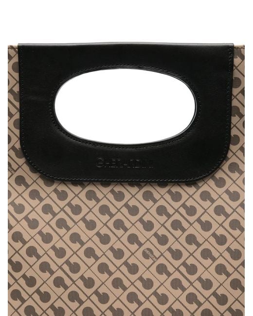 Gherardini Brown Patterned Tote Bag