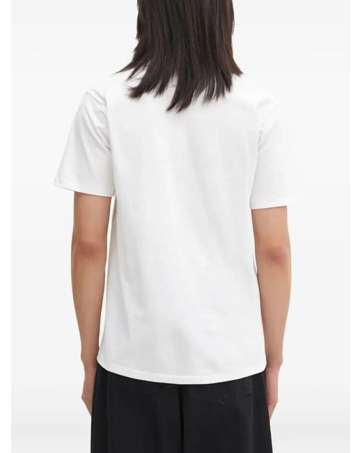 A Bathing Ape White T-Shirt À Imprimé College Monogrambaby Milo for men