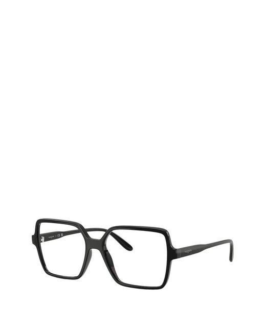 Vogue Black Geometric-Frame Glasses