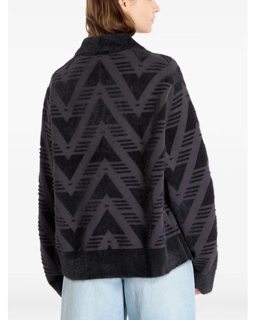 Adidas Black Patterned Sweatshirt