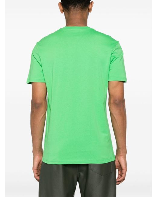 T-shirt con stampa di Moschino in Green da Uomo