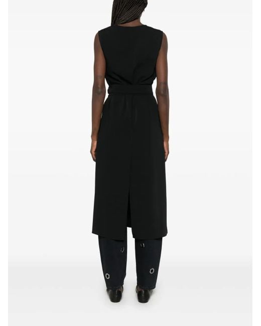 P.A.R.O.S.H. Blouse Met Gestrikte Taille in het Black