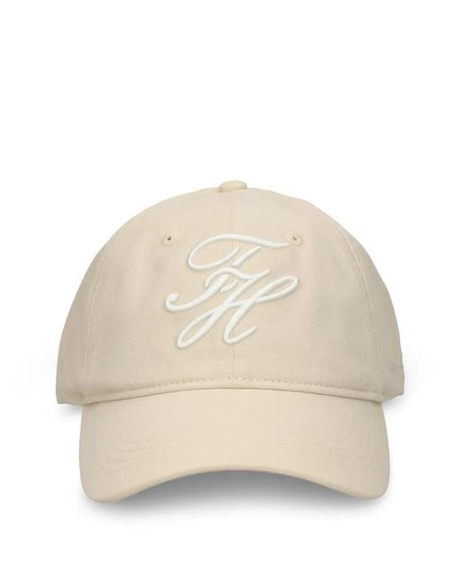Tommy Hilfiger Natural Monogram-Embroidered Baseball Cap