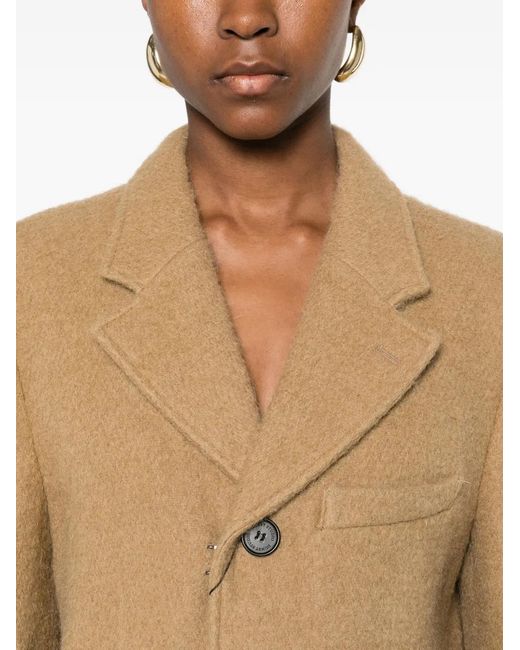 DUNST Natural Single-Breasted Coat