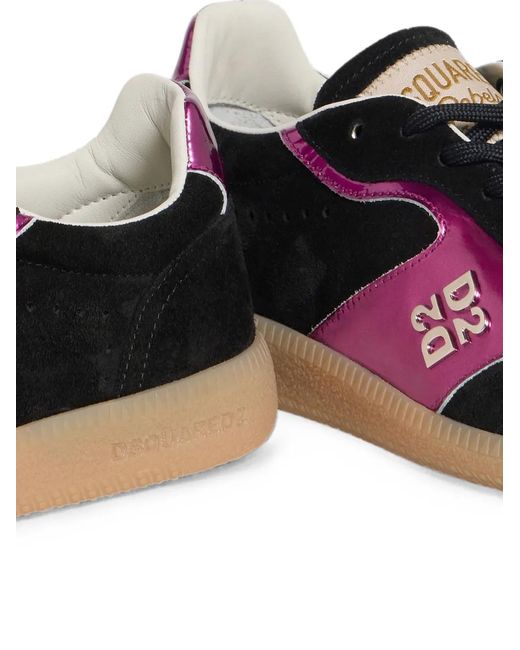 DSquared² Black Rebels Sneakers Mit Einsätzen