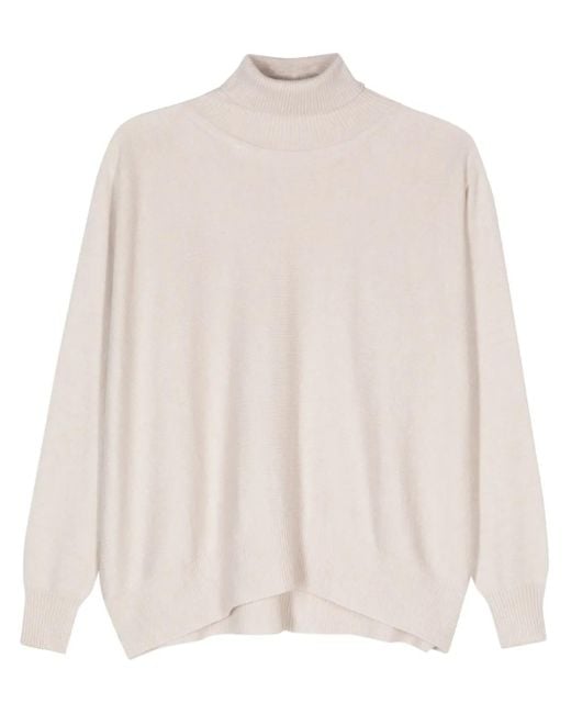 D.exterior Natural Roll-Neck Jumper