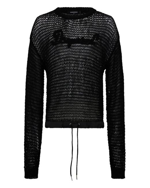 Pull À Logo Brodé DSquared² pour homme en coloris Black