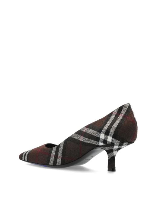 Burberry Black Karierte Dame Pumps 55mm