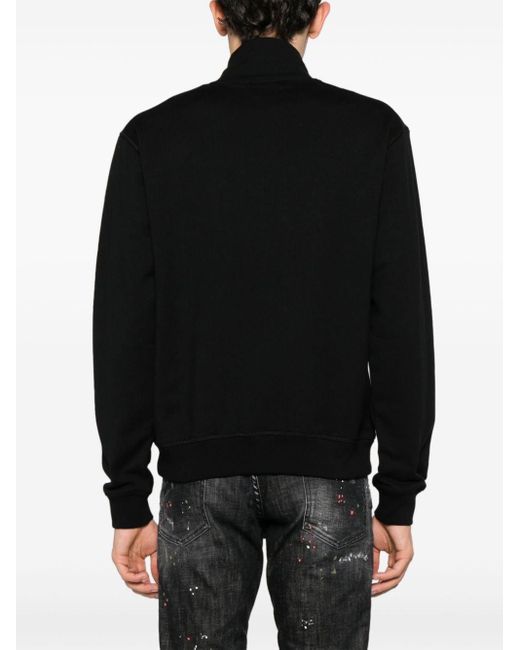 DSquared² Sweater Met Logo-reliëf in het Black voor heren