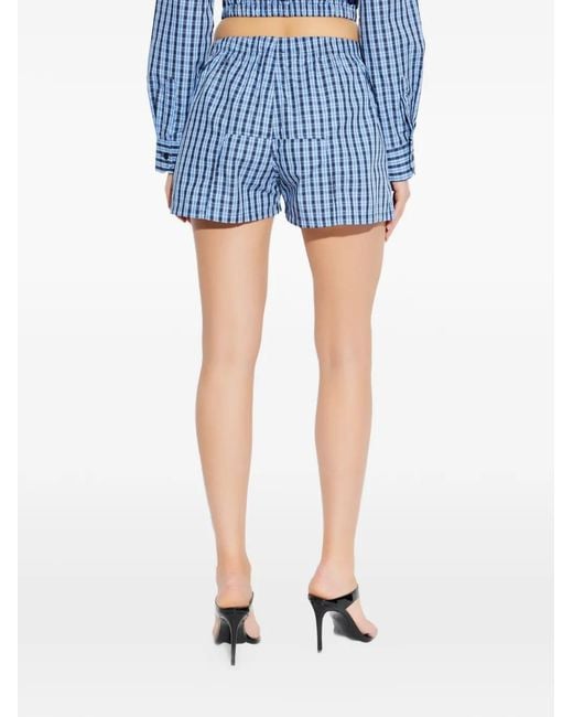 Vetements Blue Checked Boxer Shorts