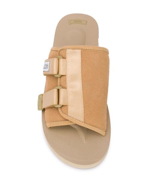 Suicoke Natural Double-Strap Slides for men