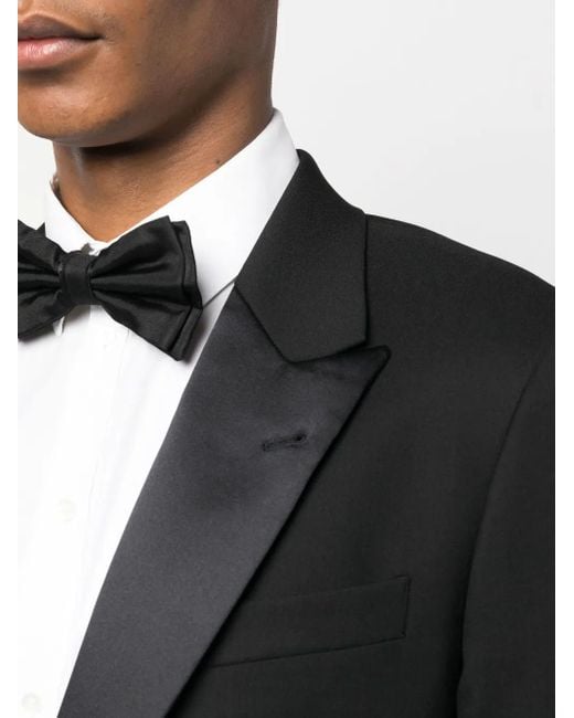 Eraldo Black Single-Breasted Wool Blazer for men