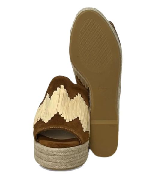 Castaner Brown 70Mm Platform Sandals
