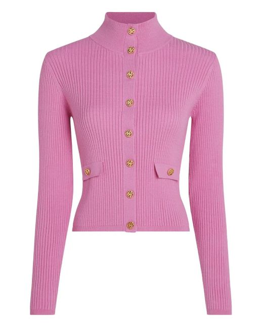 Karl Lagerfeld ハイネック カーディガン Pink