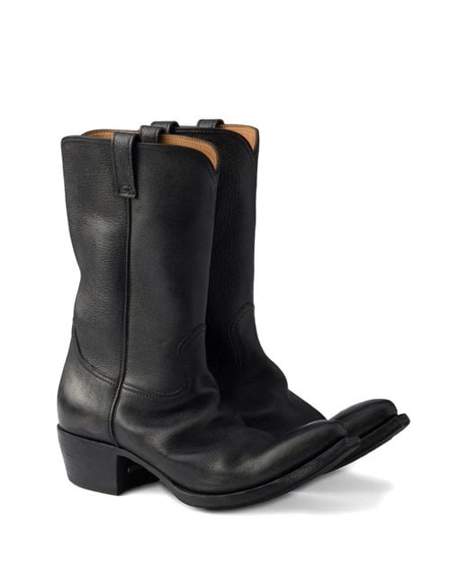 Prada Black Pointed Toe Ankle Boots for men