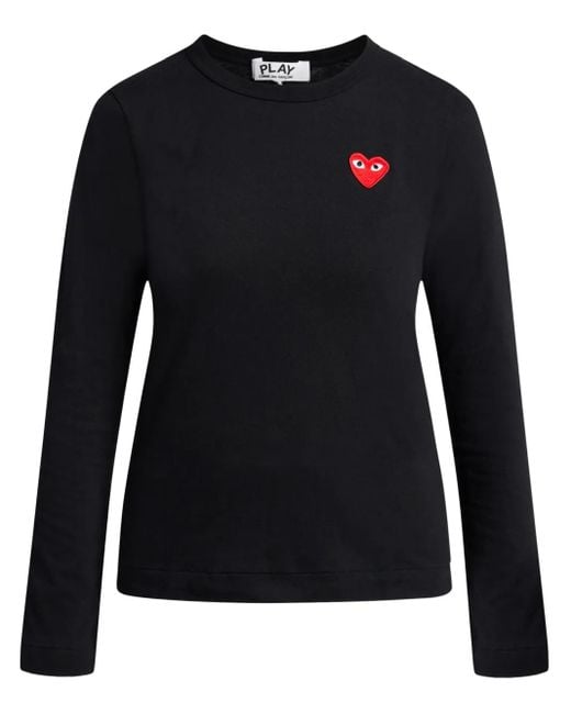 Sweat À Applique De Cœur COMME DES GARÇONS PLAY en coloris Black