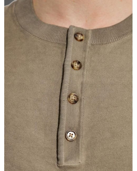 Rag & Bone Natural Button-Fastening T-Shirt for men