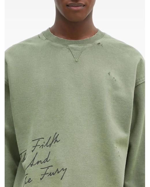 Neighborhood Green Logo-Print Sweatshirt for men