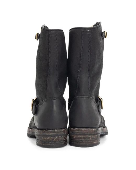 Visvim Black T.W.O. Folk Horse-Leather Boots for men