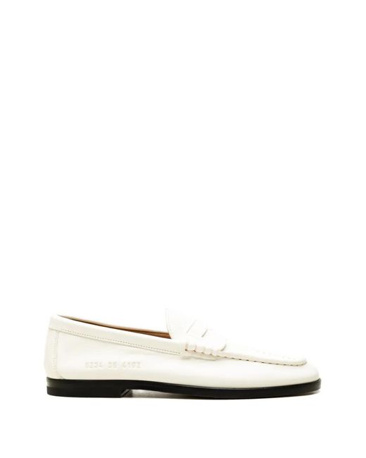 Common Projects White Leather Loafers