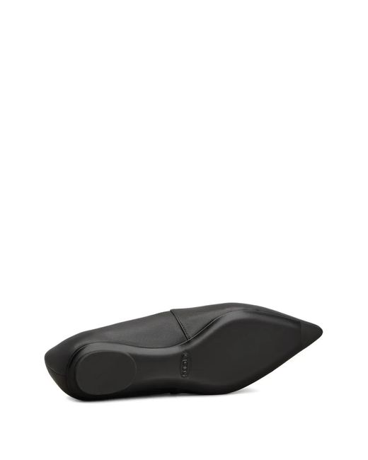 Tod's Black Pointed Flat Ballerinas