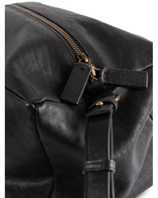 Bea Mombaers Black Leather Zip-Fastening Shoulder Bag