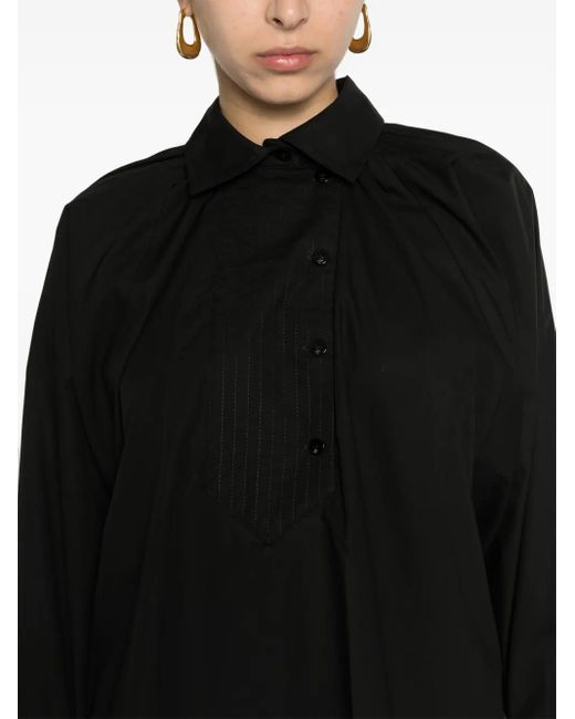 Patou Black Sustainable Cotton Blouse