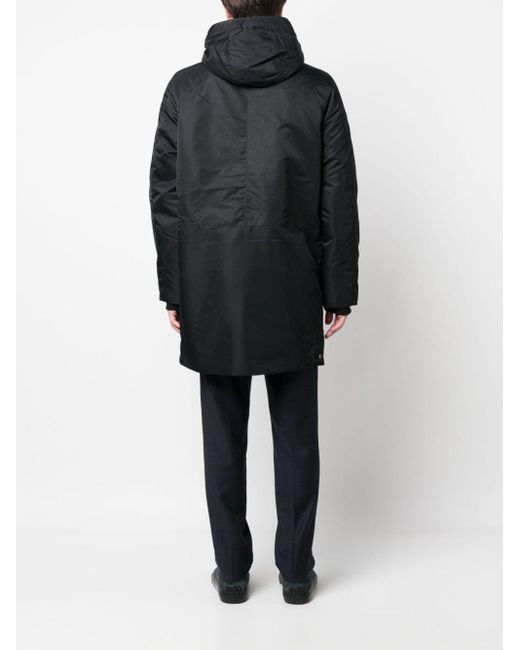 PS by Paul Smith Padded Hooded Parka in Black for Men | Lyst UK