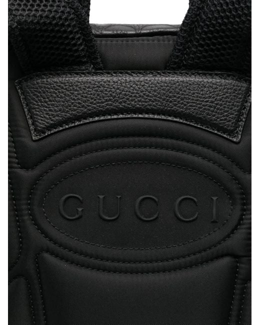 Gucci Black Medium Jumbo Gg Backpack for men