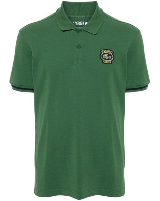Lacoste Pikee-Poloshirt mit Logo-Patch in Green für Herren