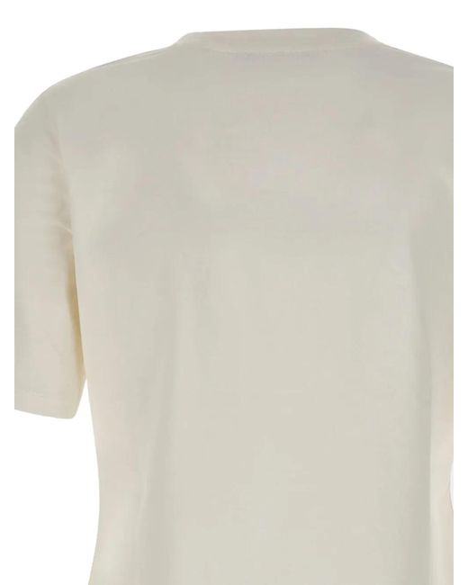 Elena Miro White Jewel Logo T-Shirt