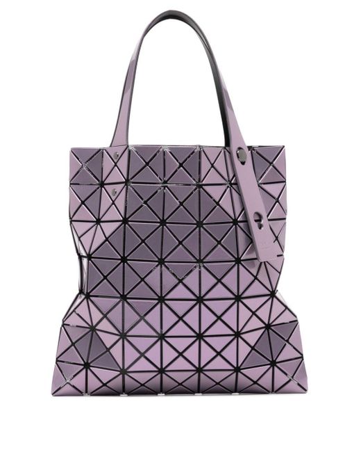 Bao Bao Issey Miyake Prism Metallic-finish Tote Bag Purple