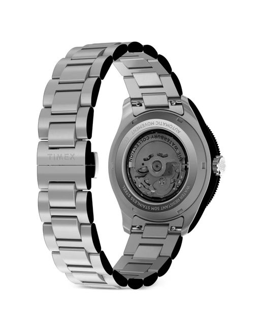 Timex Gray Waterbury Heritage Gmt 41.5Mm Watch for men