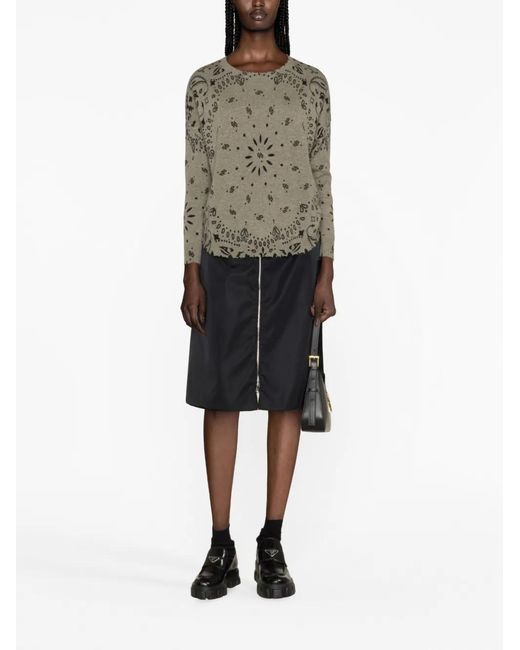 Kujten Gray Crew-Neck Cashmere Sweater
