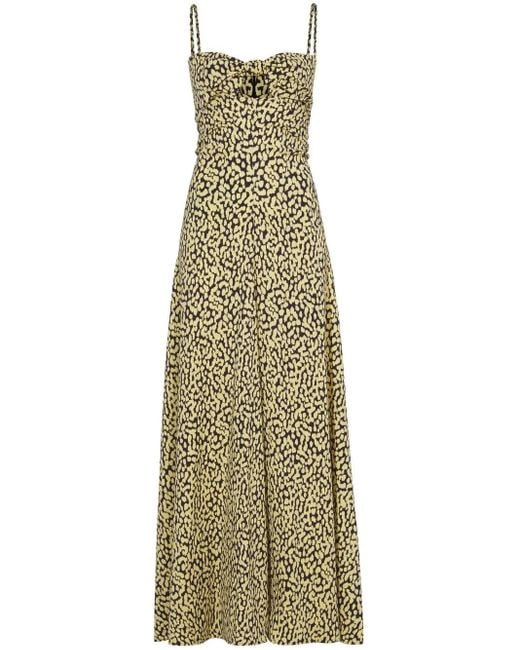 Proenza Schouler Green Leopard-Print Tank Dress