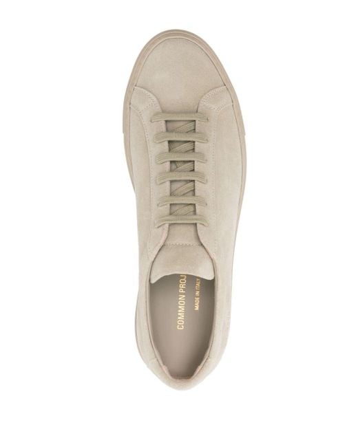 Common Projects White Achilles Suede Sneakers for men