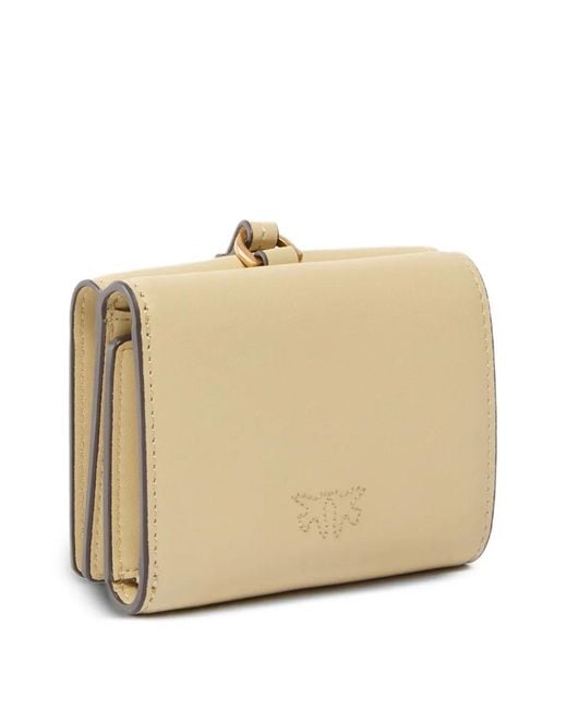 Pinko Natural Logo Leather Wallet