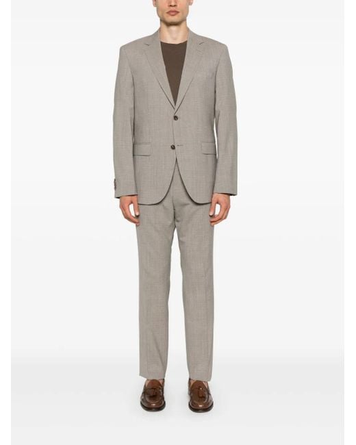 Boss Gray Patterned Suit for men